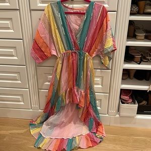 Sundress brand Deva stripes and sequins. Xs/s. Worn once!!